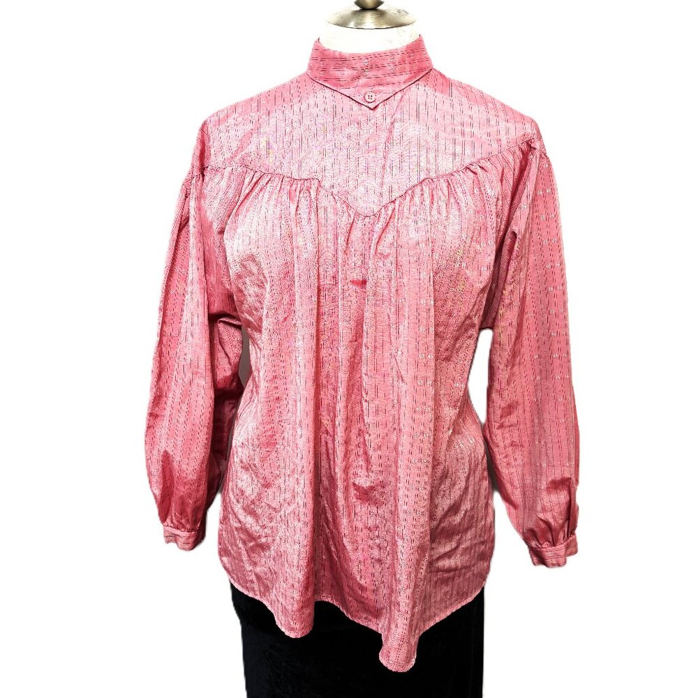 80's Prairie Country Victorian style blouse VTG Danielle Jordanne Size Medium
